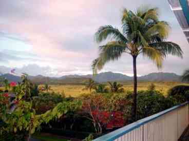 See  Puu Wanawana crater and Haupu mountain ranges from home