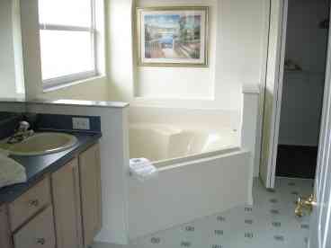 Spacious master bath
