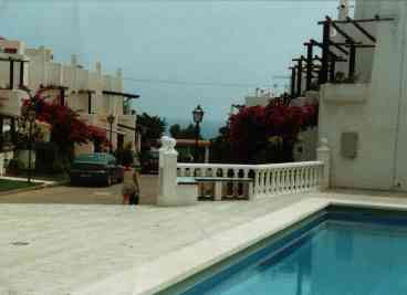 the swimming pool