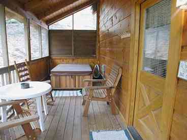 Private Deck with Hot Tub