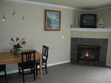 Dining Area with Fireplace