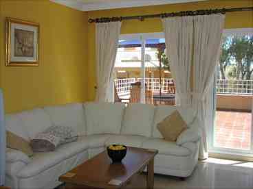 The comfortable lounge area