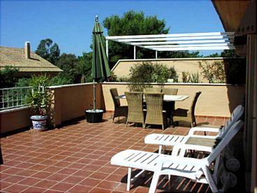 The huge terrace