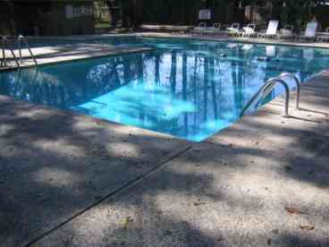 Secluded community pool