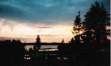 Sunset from cabin