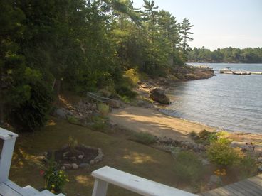 Private beach