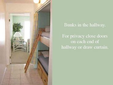 Bunks in hallway