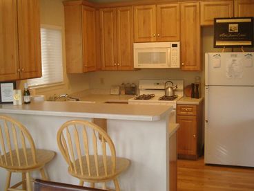 Open fully equipped kitchen