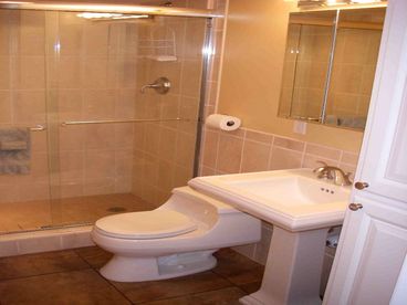 Brand New custom tiled All-Kohler bathroom