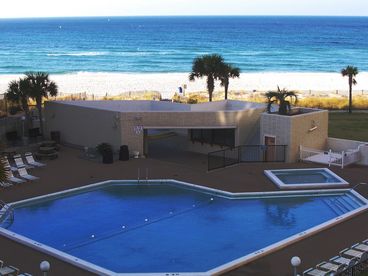 View of pool/beach from unit