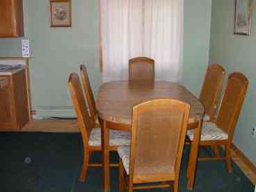 DINING ROOM, and a entrance to the garage,