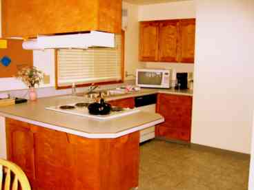 Fully stocked kitchen