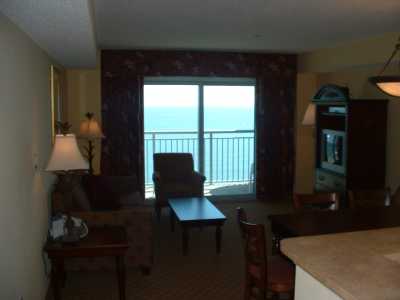 Living room and dining area