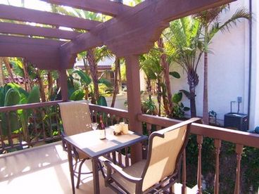 Both the living room and the master bedroom have access to the deck. The BBQ is on the entry deck