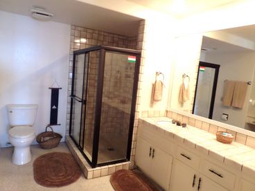 There is also a make-up vanity area next to the large closet (partial view)