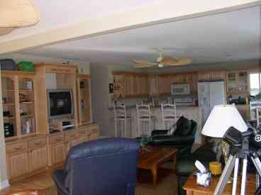 Living room and kitchen