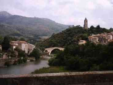 View of nearby Olargues