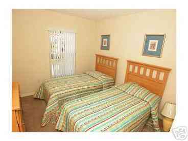 Bedroom with two twin beds.