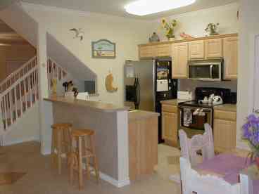 Gorgeous fully furnished kitchen.