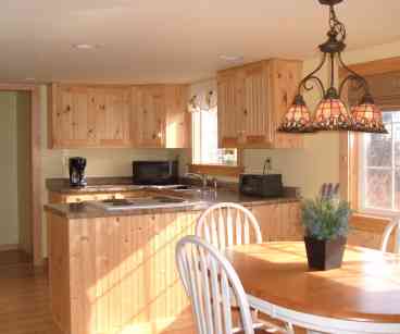 Sunny kitchen and dining room