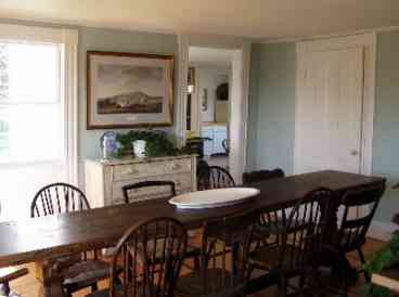 Looking from dining room to kitchen