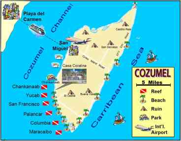 Cozumel  Map