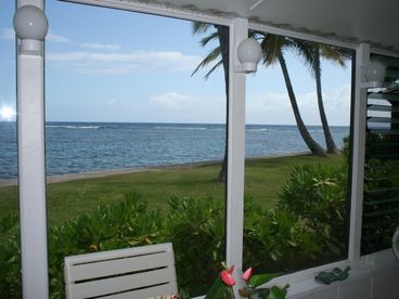 Ocean View from Inside the Cottage