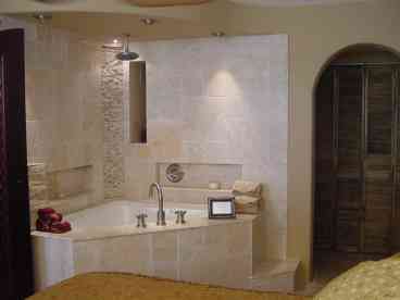 Marble jacuzzi in master suite
