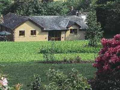 View Across lawned garden