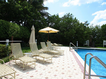 Lounge by the pool or jump in the heated pool!