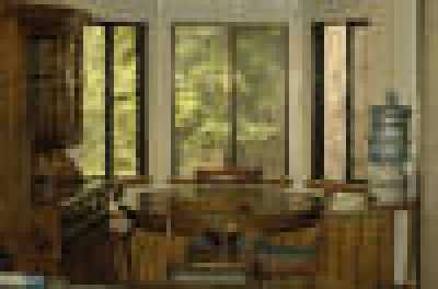 Dining Area with Bay Windows