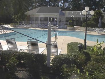 Resort Indoor and Outdoor Pool Complex with Workout Facility