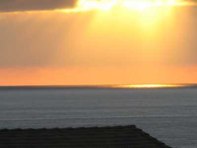 Sunset view from dining room