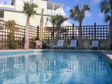 Pool in courtyard