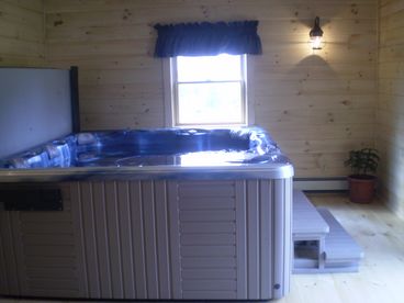 indoor luxury hot tub
