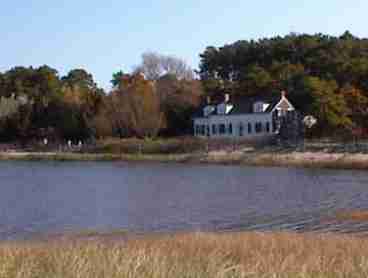 When the moon is right the marsh in front of the house fills up right to the end of the driveway!
