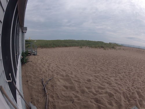 True beach living, right on the sand.