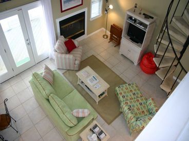 View of Living Room from Loft