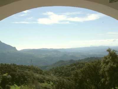 Views to Gibraltar and Mediterranean from upper terrace 