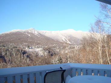 Awesome views of the slopes and lifts at Stowe ski area