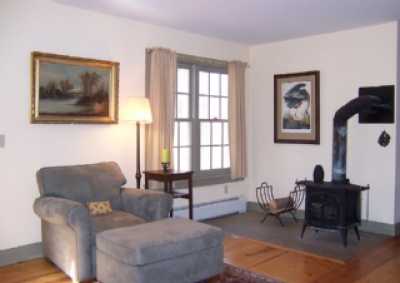 Living Room with wood stove
