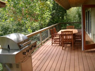 Large Deck with gas grill
