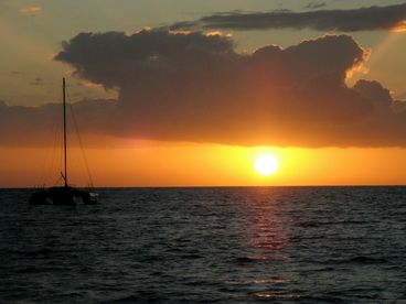 Sunset on the beach