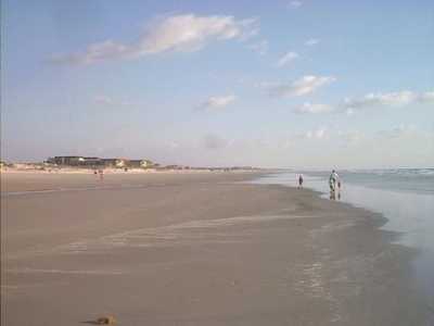 beach in front of condo