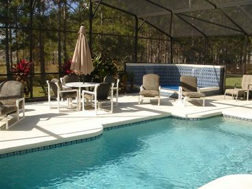 Pool area and spa