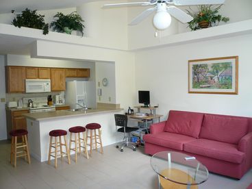 Living Room with Pull out Sofa Bed