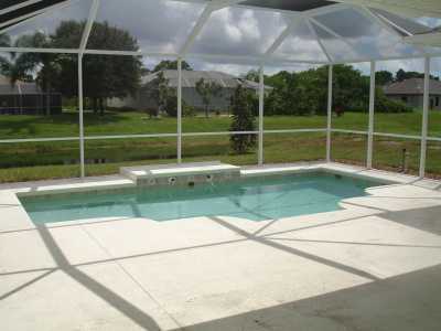 Pool overlooking canal