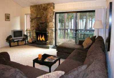 Living room has a lovely view of the Lake