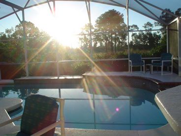 Fully Privet Pool Area. 
Just see that sun Coming up....