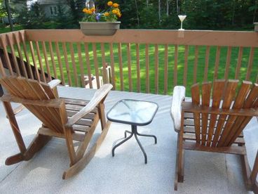 veiw of backyard from balcony